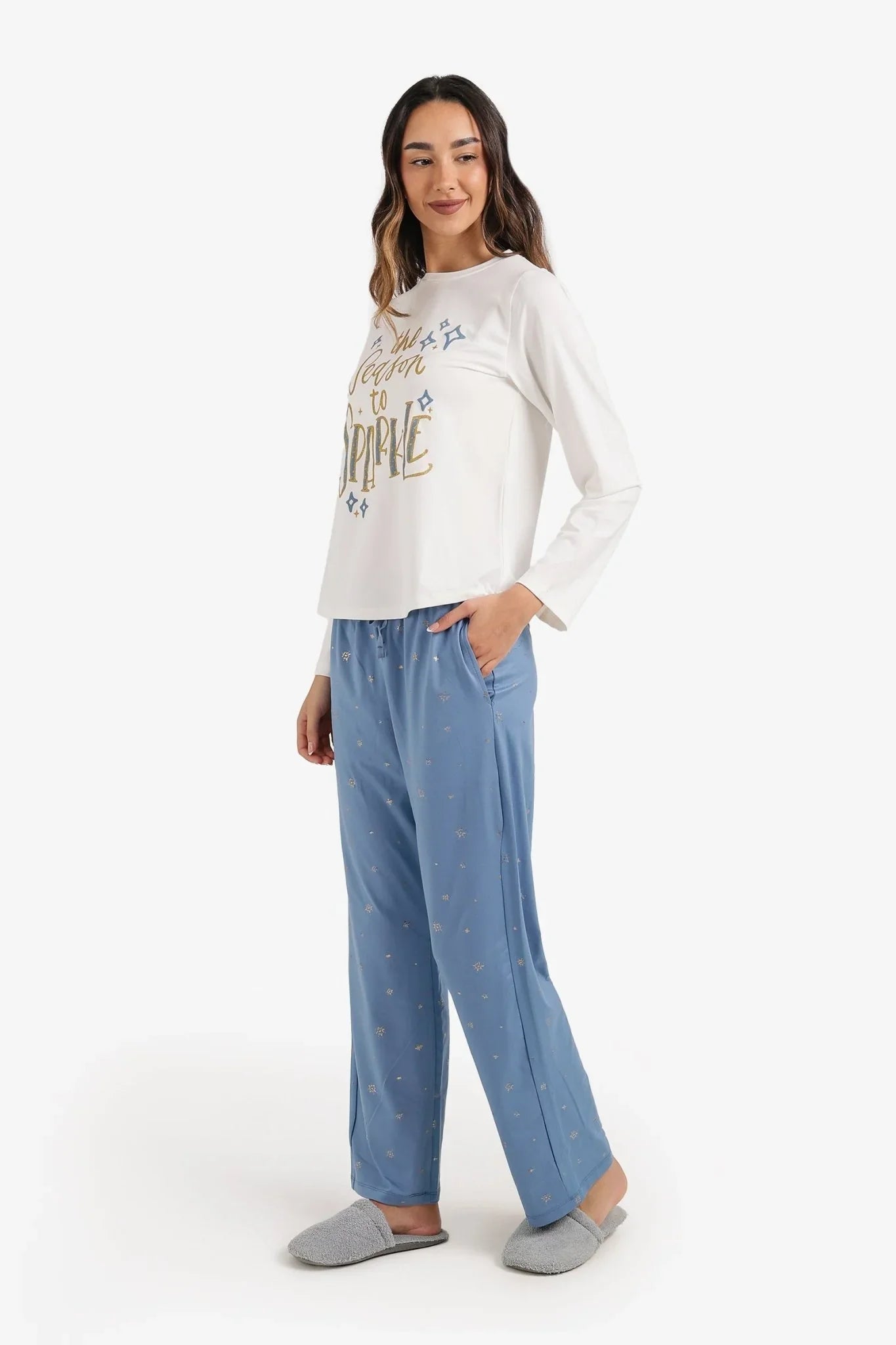 Sparkly Print Pyjama Set - Carina - Babazzaro