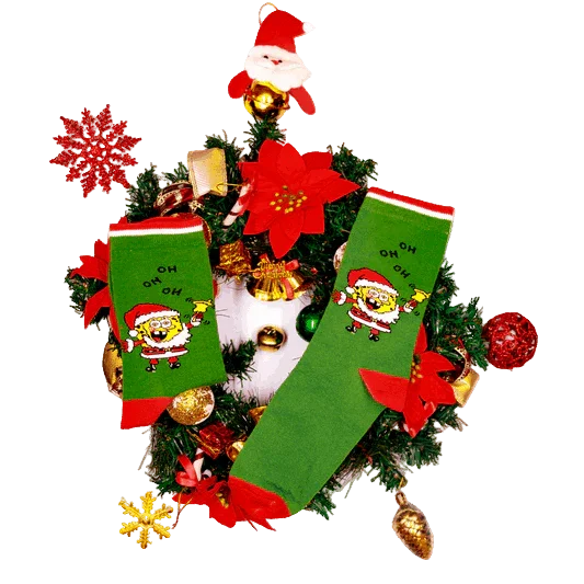Comedy Socks - Santa SquarePants 1