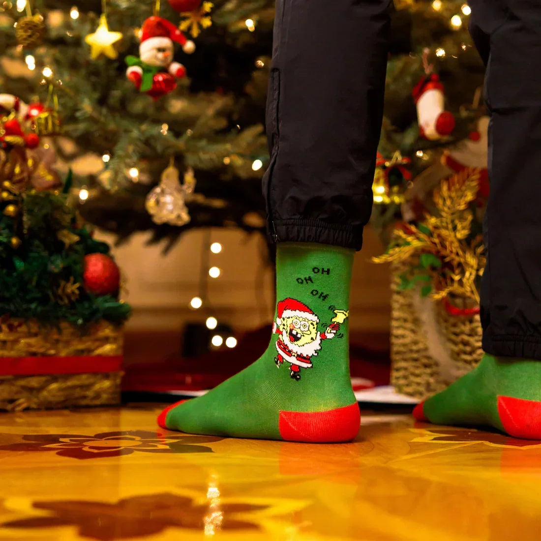 Santa SquarePants - Comedy Socks - Babazzaro