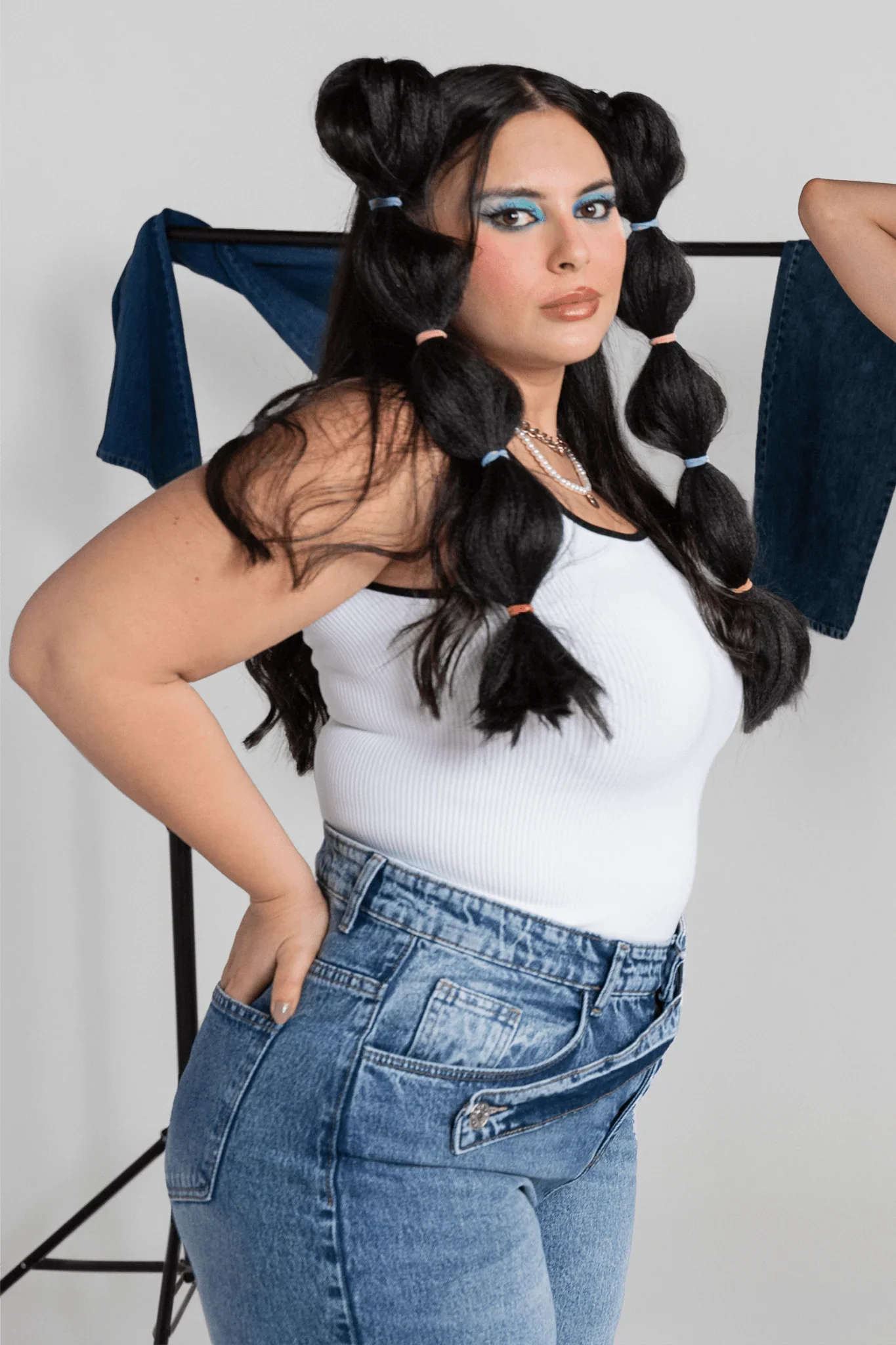 Square Neck Sleeveless Top - Clue - Babazzaro