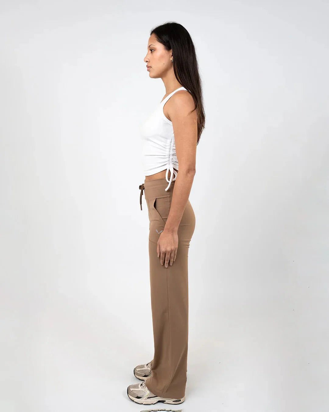 Straight Leg Yoga Pants Beige - Bfeerce - Babazzaro