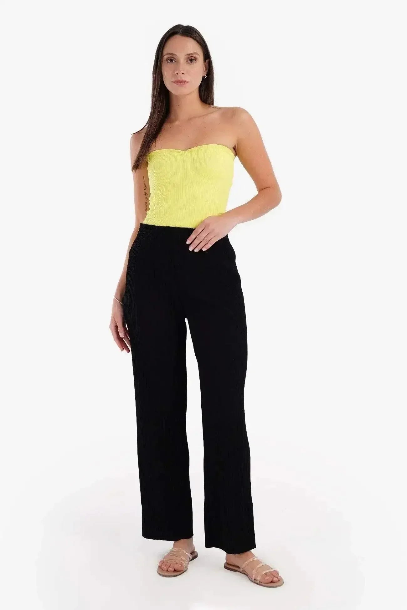 Carina - Strapless Ribbed Top 2