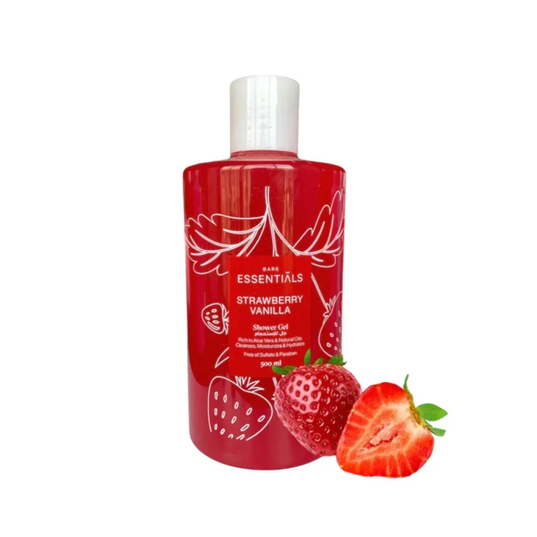 Strawberry Vanilla Shower Gel - Essentials - Babazzaro