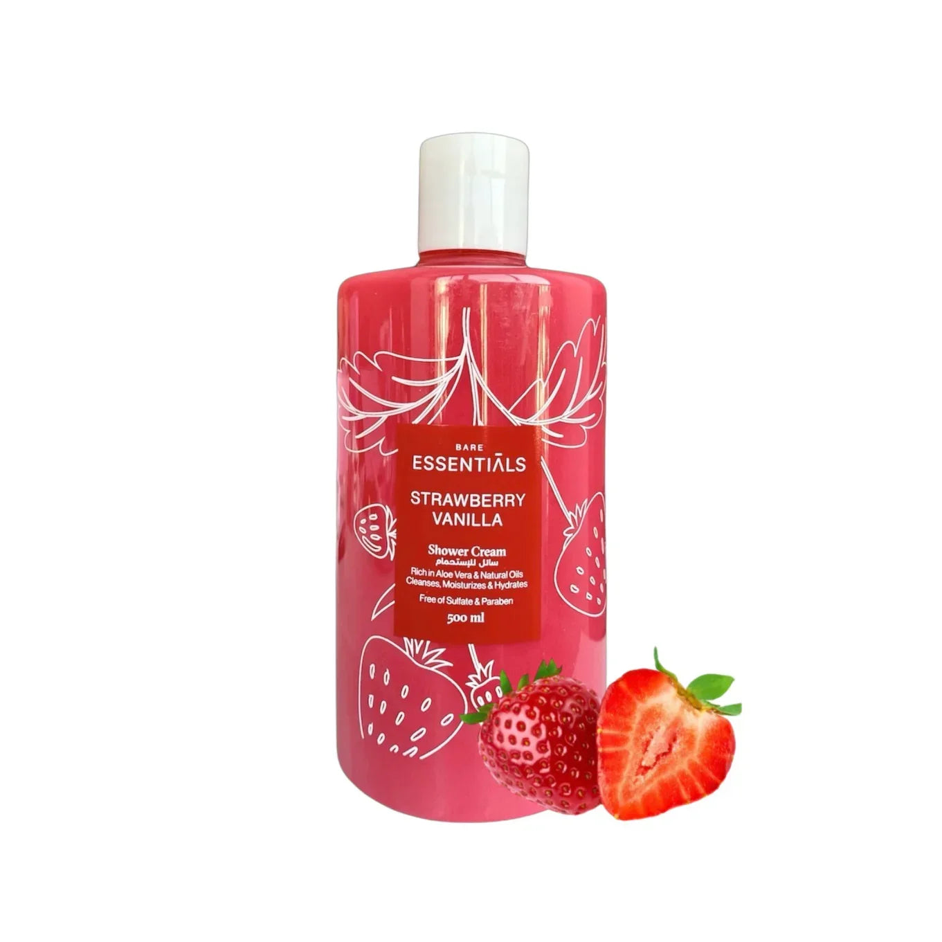 Strawberry Vanilla Shower Cream - Essentials - Babazzaro