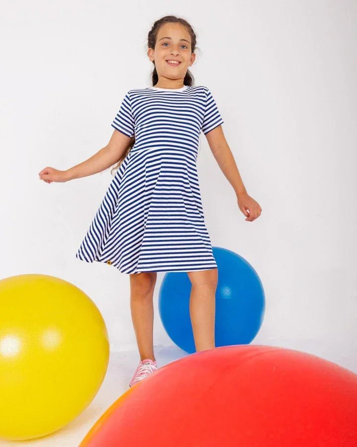 Striped Twirly Dress - Colour Capsules - Babazzaro