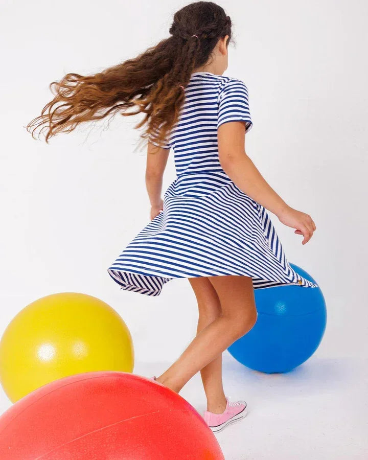 Striped Twirly Dress - Colour Capsules - Babazzaro