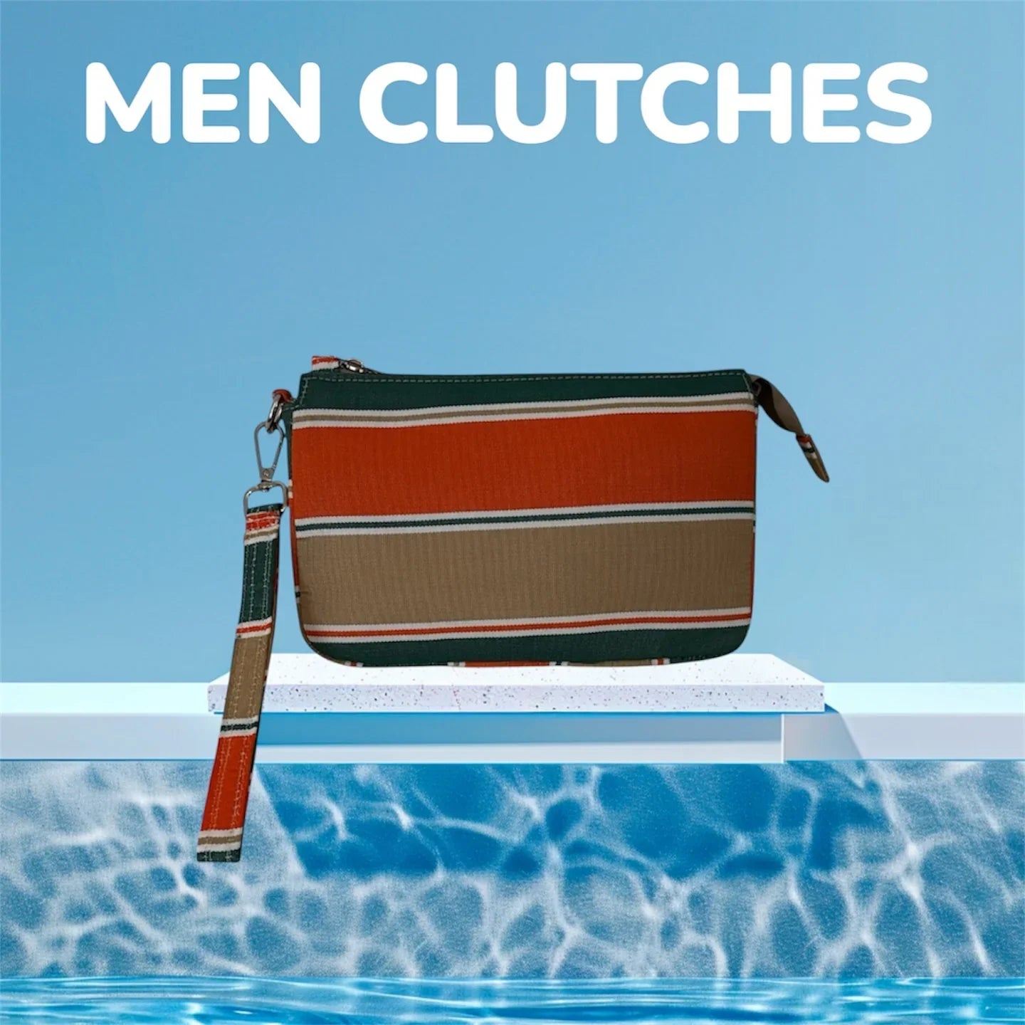 The Concept Store - striped with orange and beige and green 1