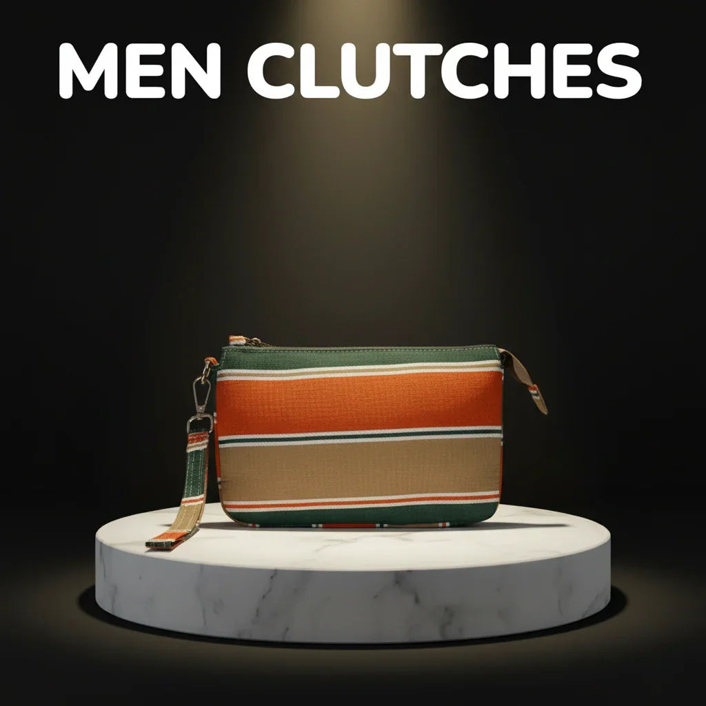 Striped with orange and beige and green - The Concept Store 1