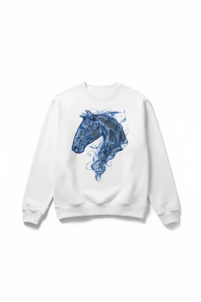 Sweatshirt Blue Horse - Mexici - Babazzaro