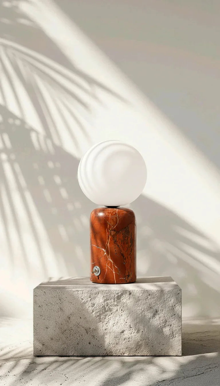 The Nuuk Table Lamp | Rojo Alicante | Cordless - Rechargable - EgyVolt - Babazzaro