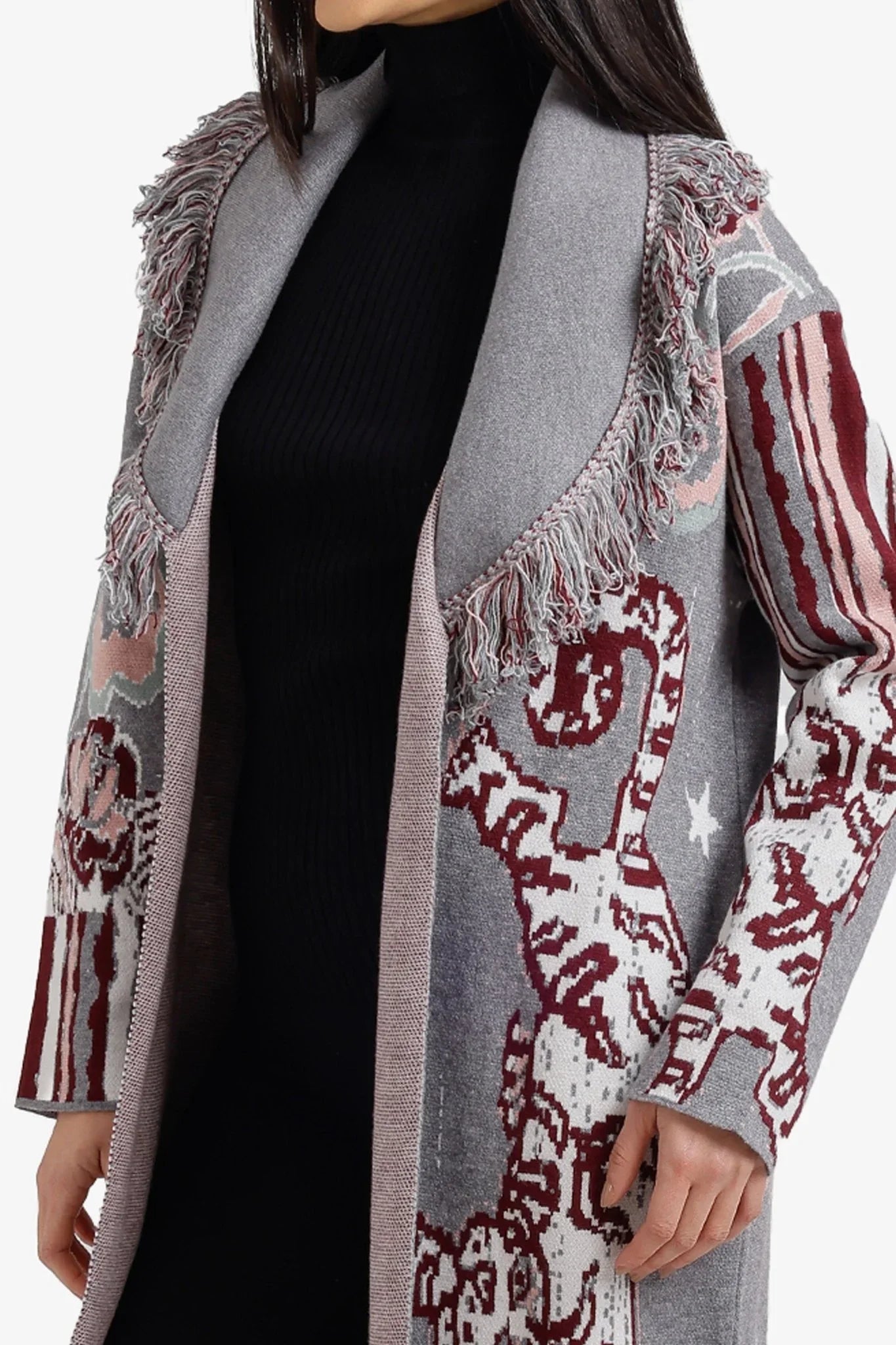 Tibetan Tiger Maxi Cardigan - Clue - Babazzaro