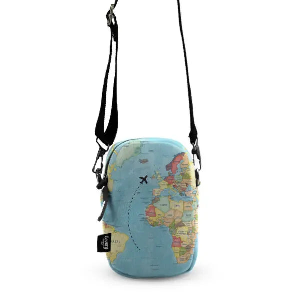 Travel Map Mini Cross Bag - Covery - Babazzaro