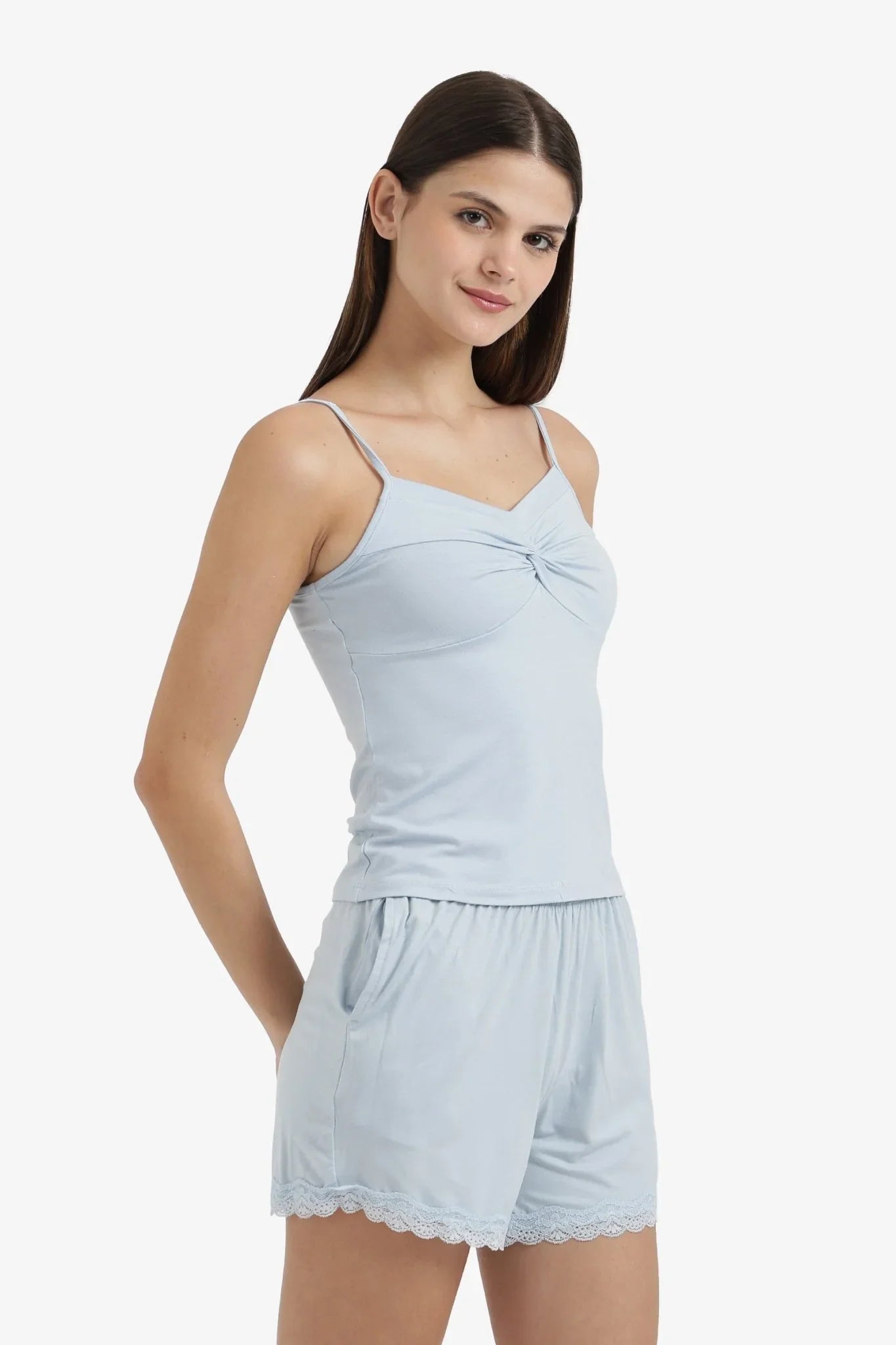 Twist - Front Detail Pyjama Set - Carina - Babazzaro