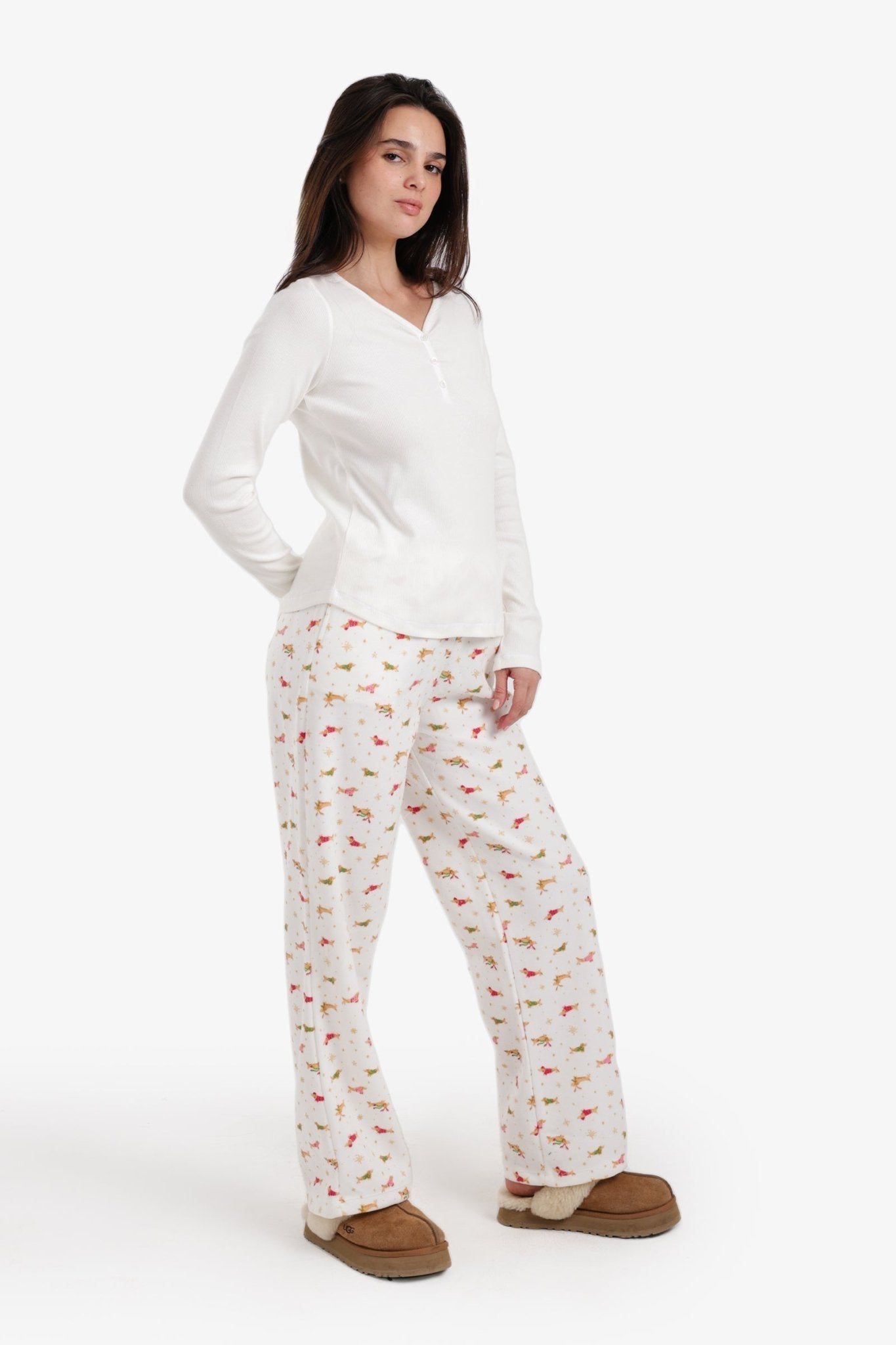 V - Neck Pyjama Set - Carina - Babazzaro
