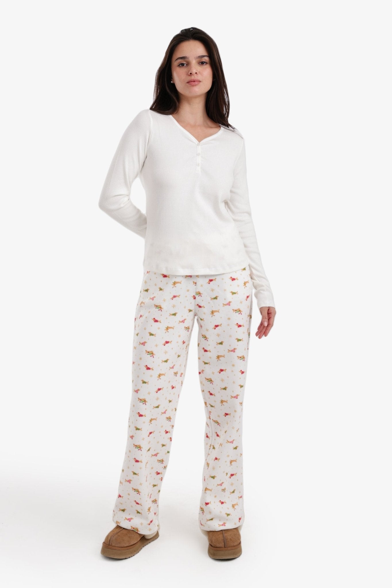 V - Neck Pyjama Set - Carina - Babazzaro