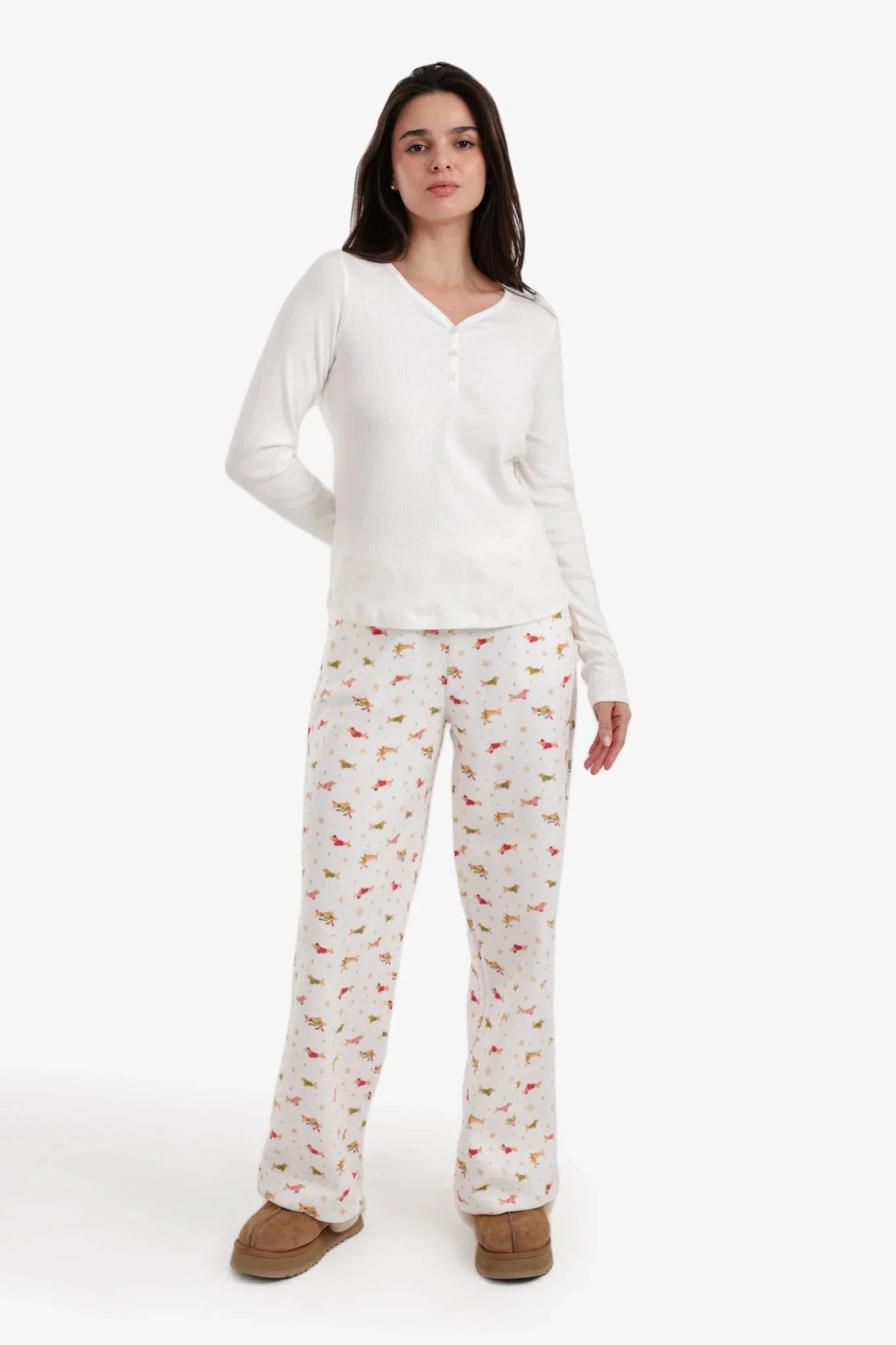 V - Neck Pyjama Set - Carina - Babazzaro