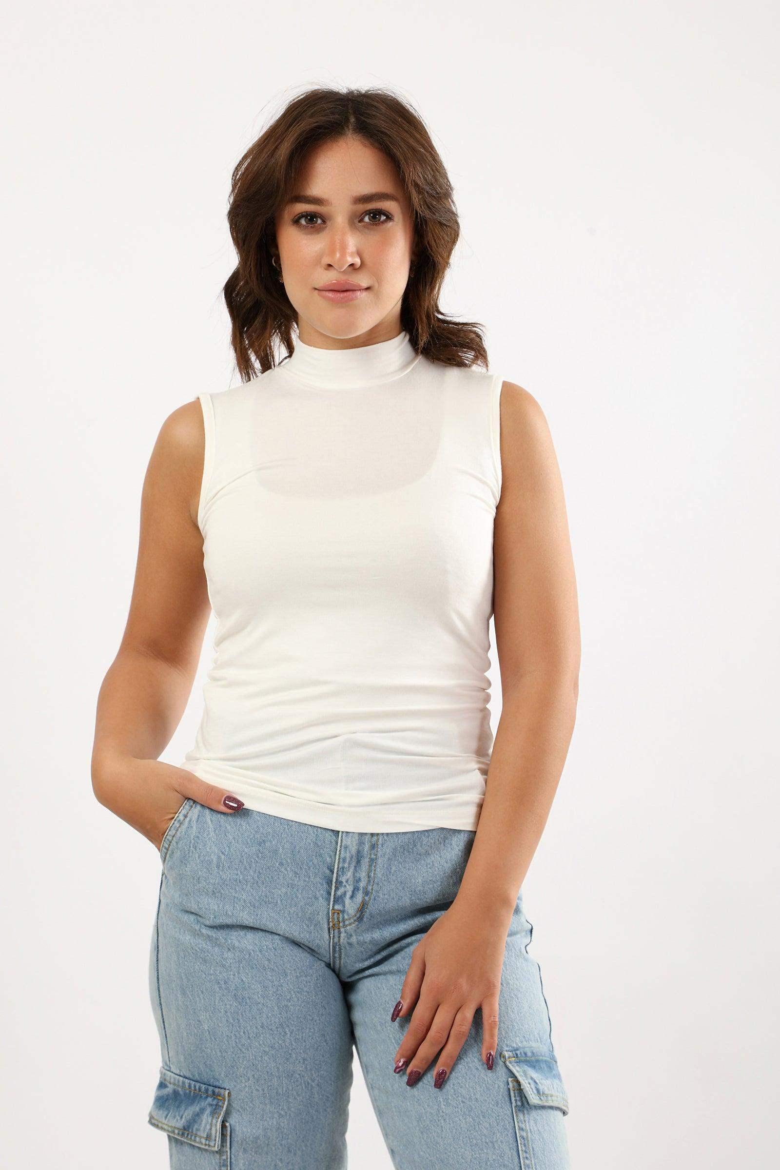 Carina - Viscose High Neck Top 7