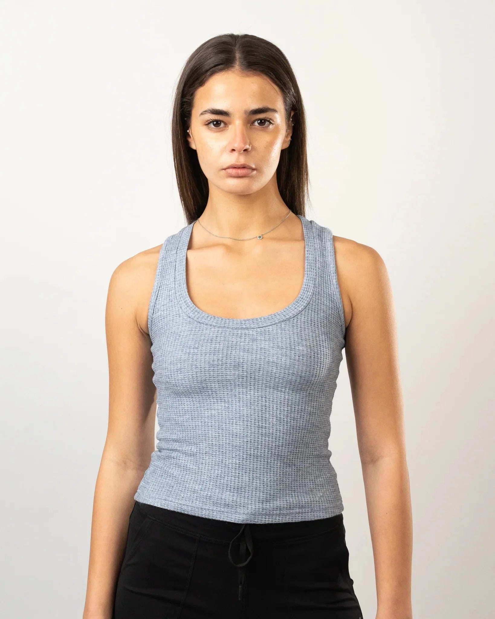 Waffle - Luxe Tank Baby Blue - Bfeerce - Babazzaro