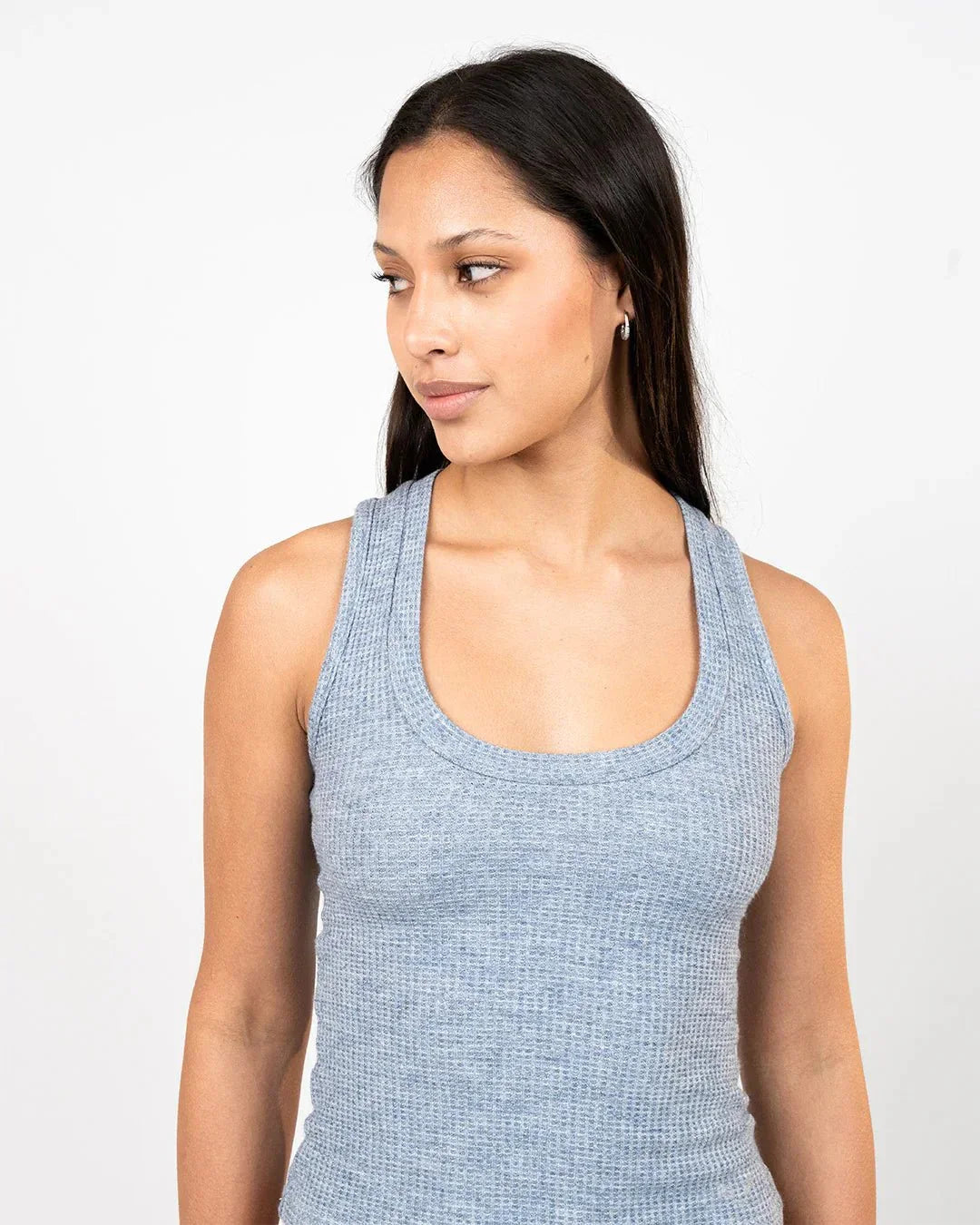 Waffle - Luxe Tank Baby Blue - Bfeerce - Babazzaro