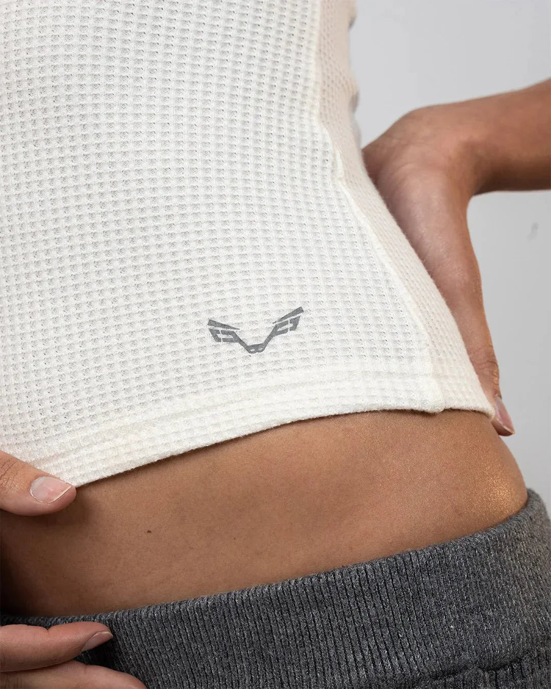 Waffle - Luxe Tank White - Bfeerce - Babazzaro