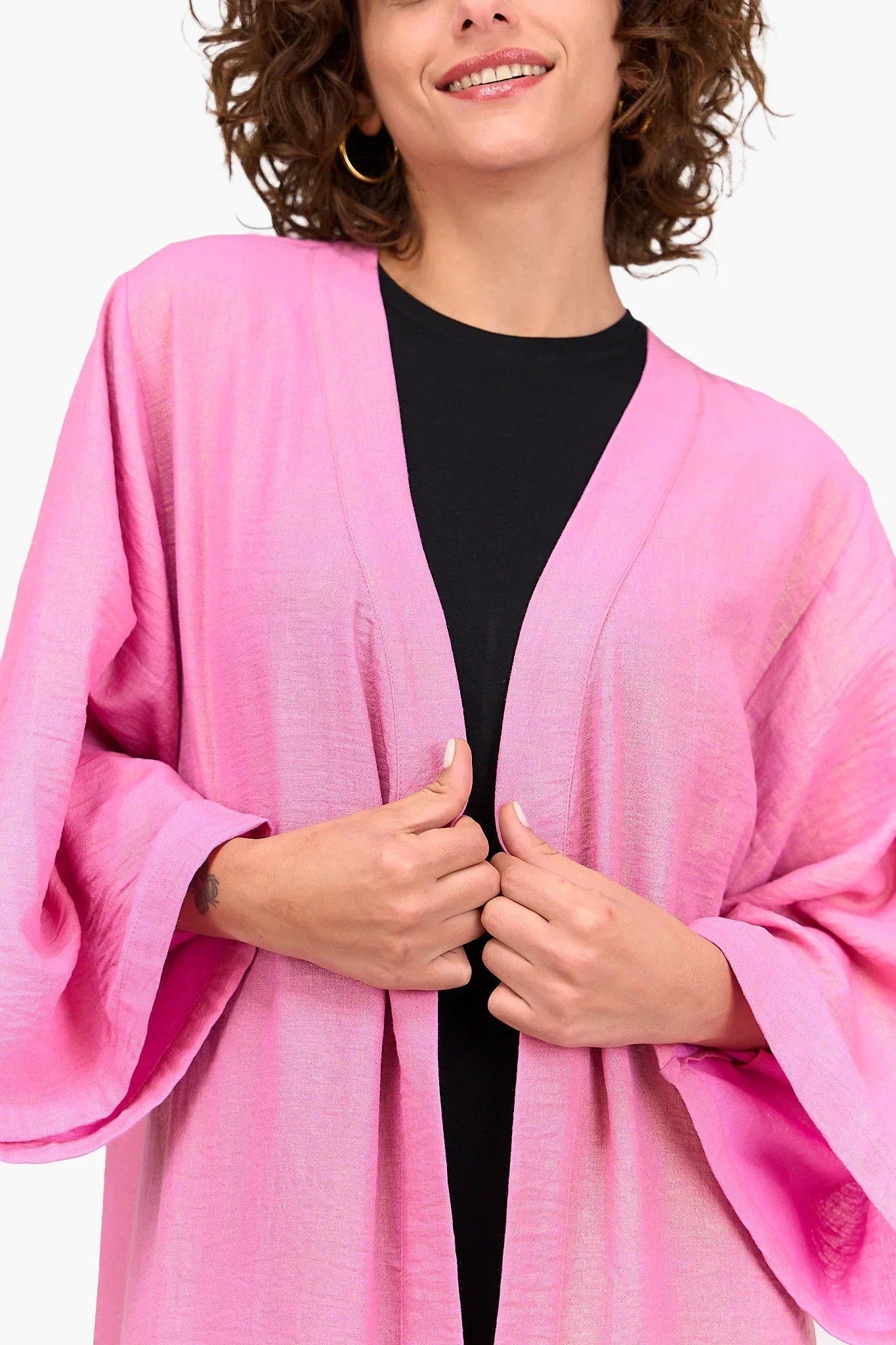 Clue - Linen Open Front Kimono 12