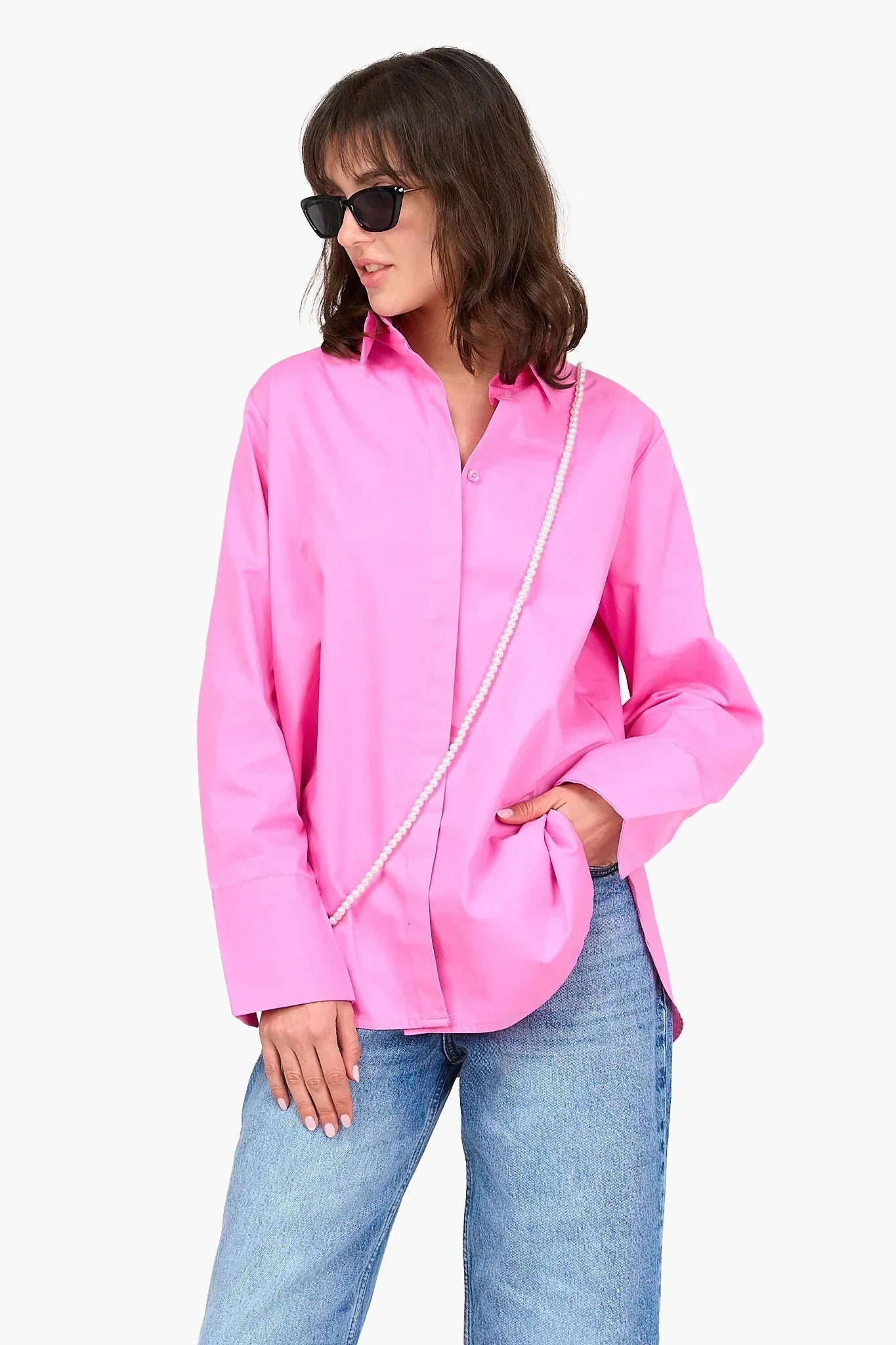 Clue - Poplin Hidden Placket Shirt 1