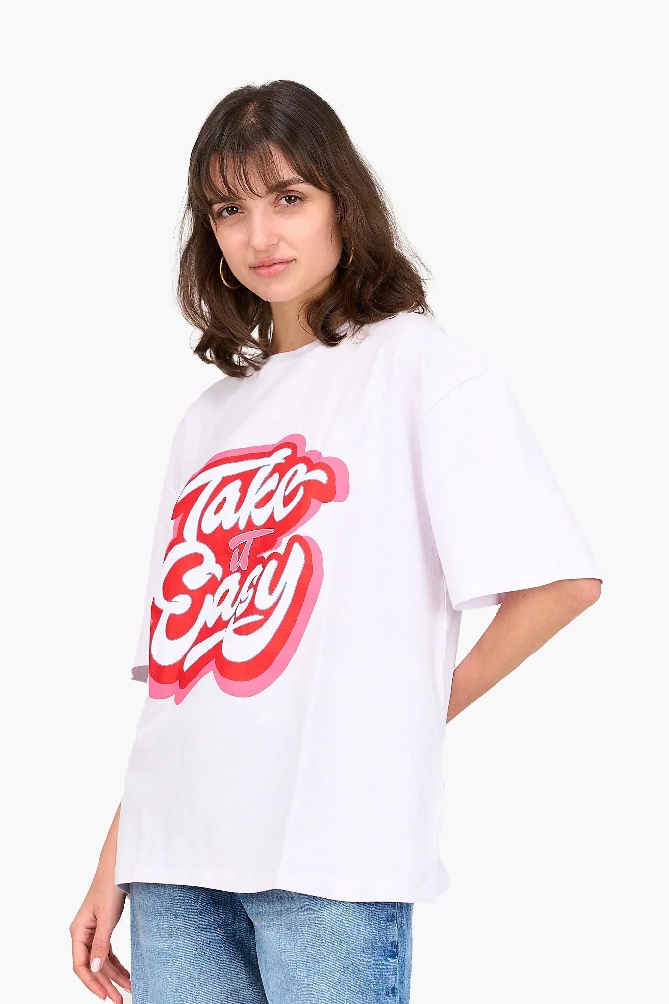 Clue - "Take It Easy" Printed T-Shirt 2
