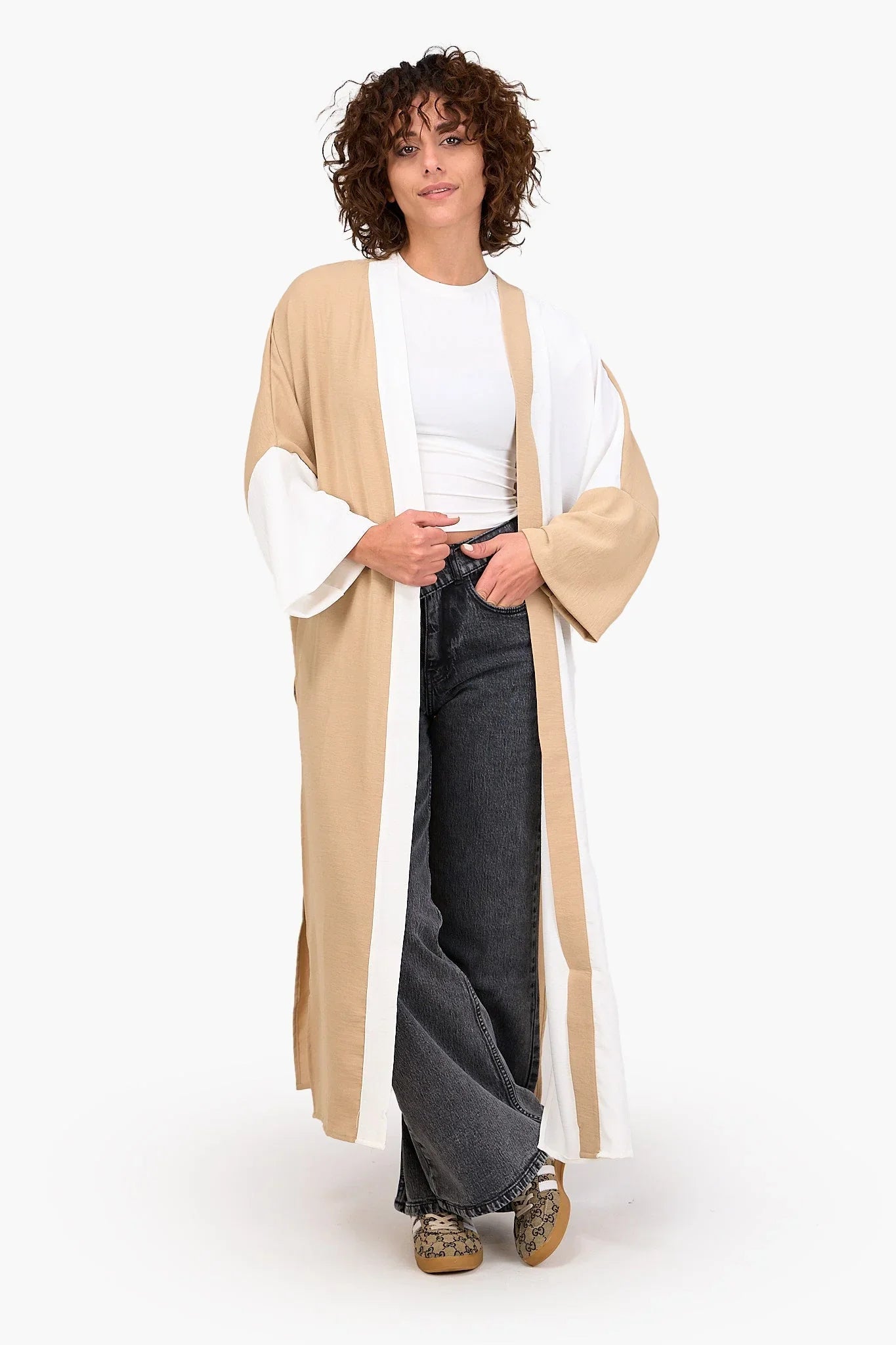 Clue - Dual-Tone Tencel Kimono 1