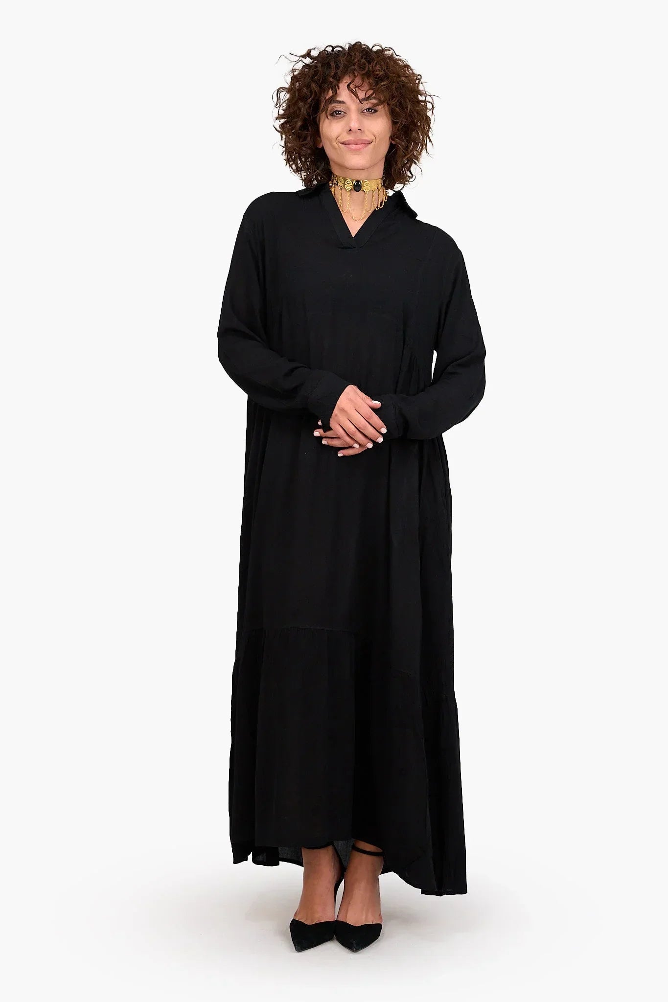 Clue - Buttoned Cuffs Dress 11