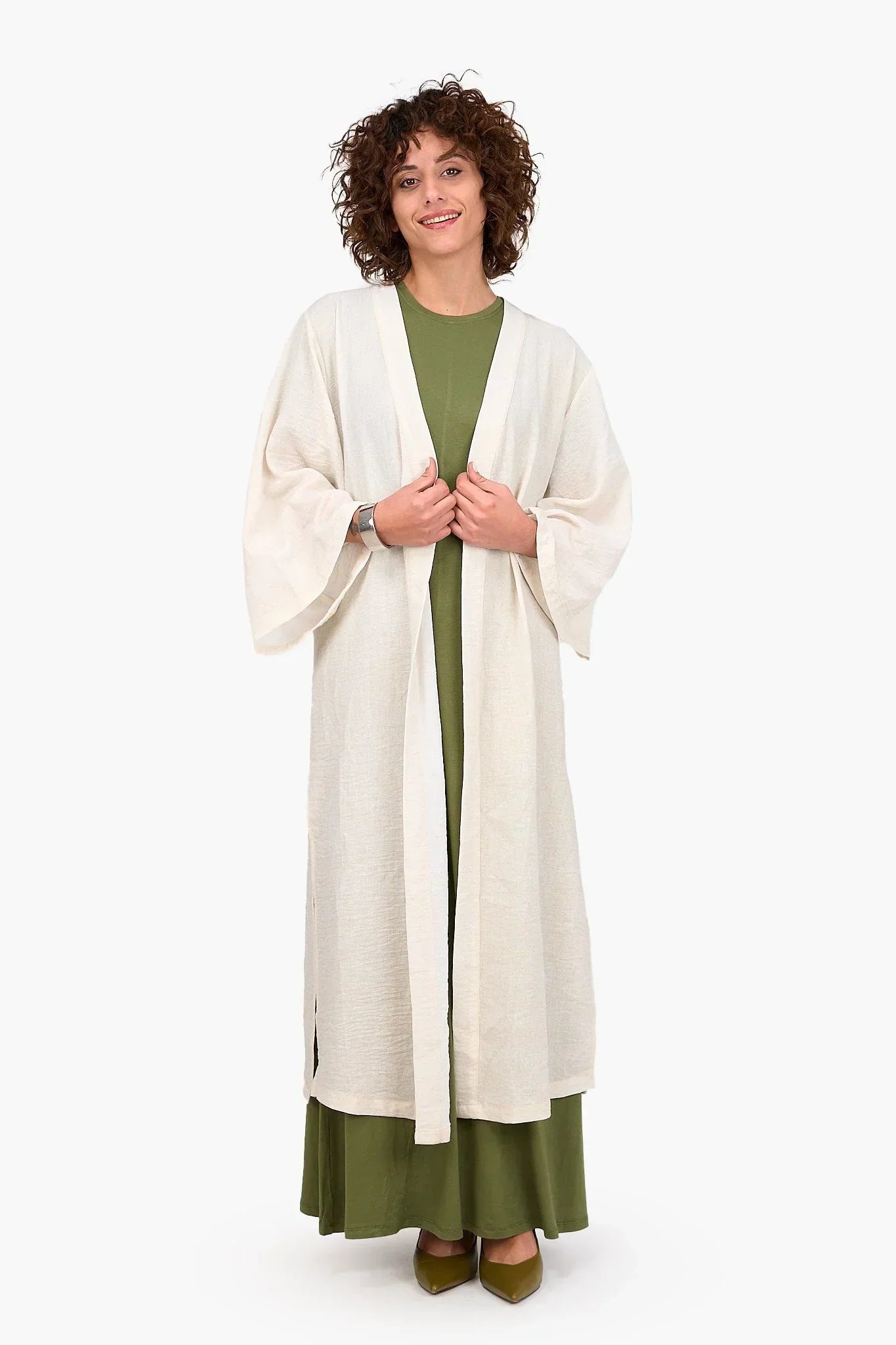 Clue - Linen Open Front Kimono 13