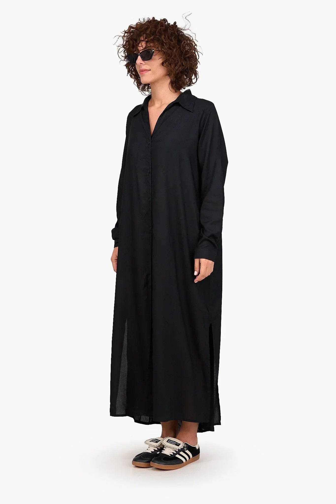 Clue - V-Collared Neck Shirt Dress 9