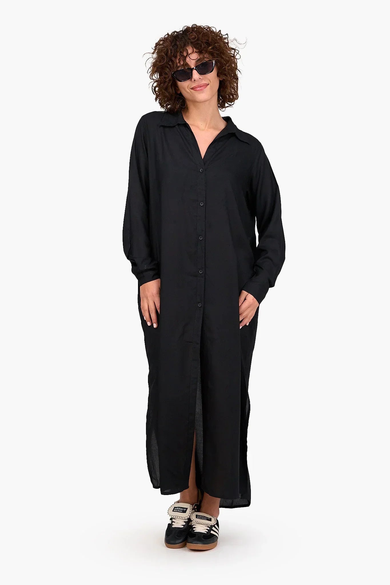 Clue - V-Collared Neck Shirt Dress 8
