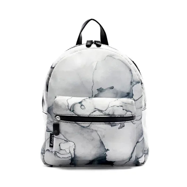White Marble Mini Backpack - Covery - Babazzaro