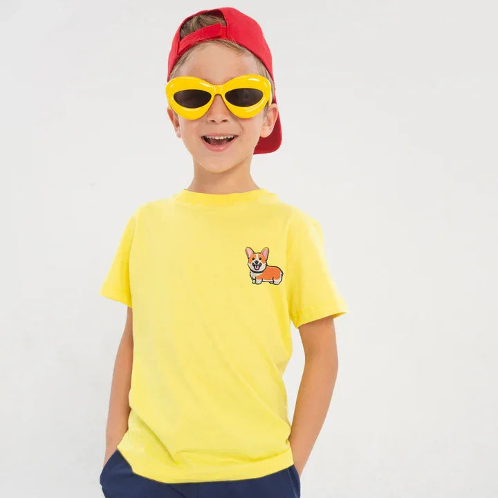 Colour Capsules - Little Corgi Embroidered Tee 2