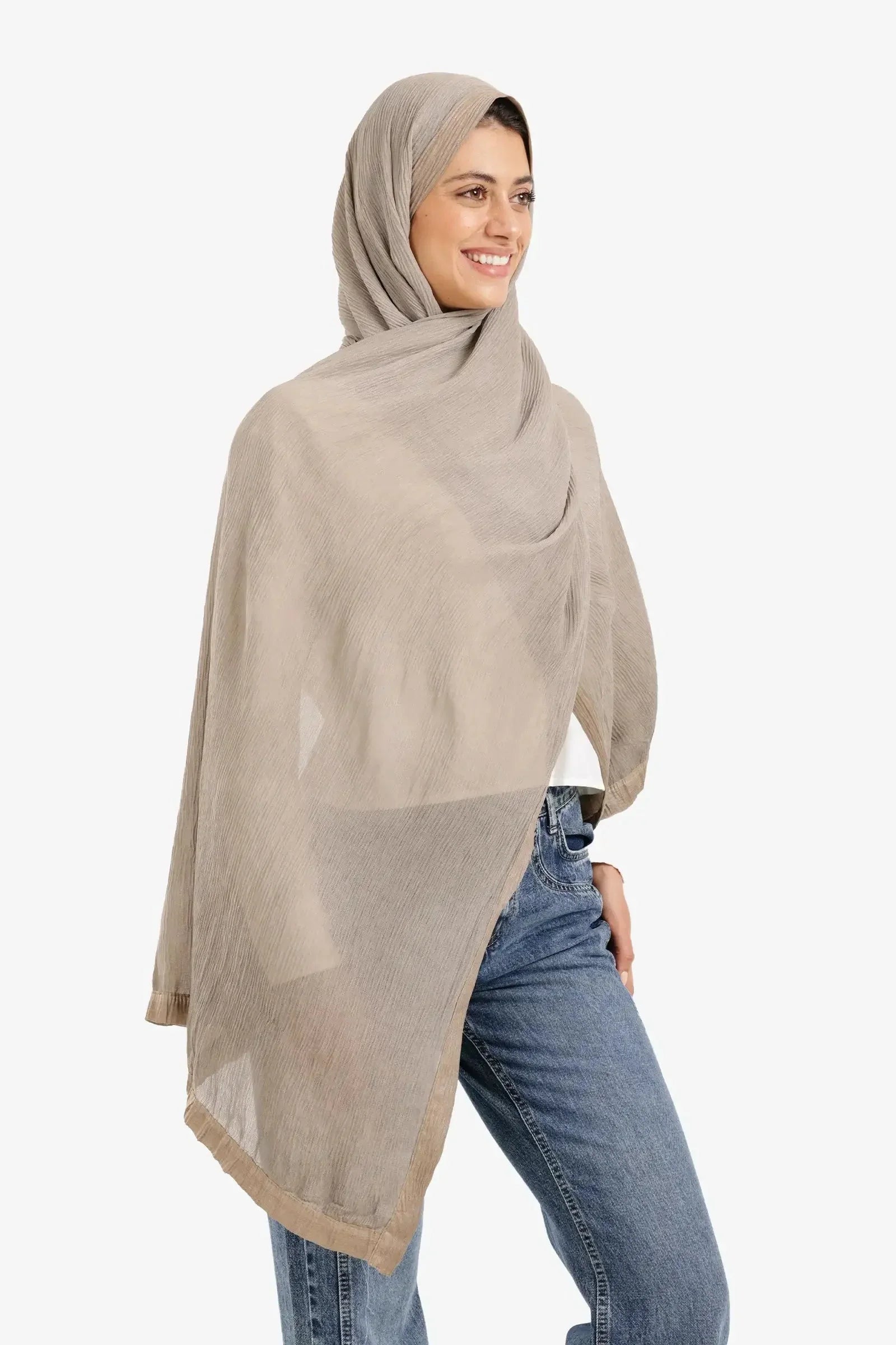 Carina - Plain Bliss Satin Scarf 12