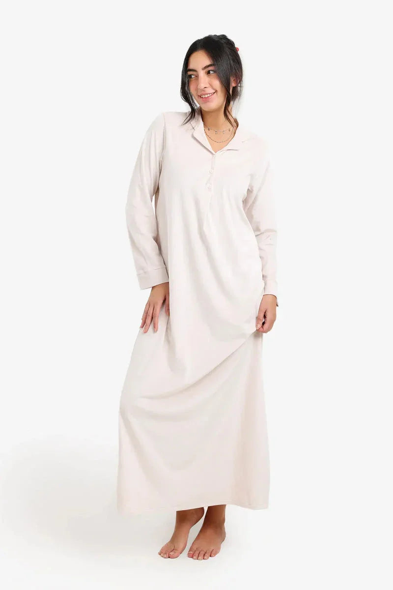 Carina - Notch Collar Velvet Nightgown 8
