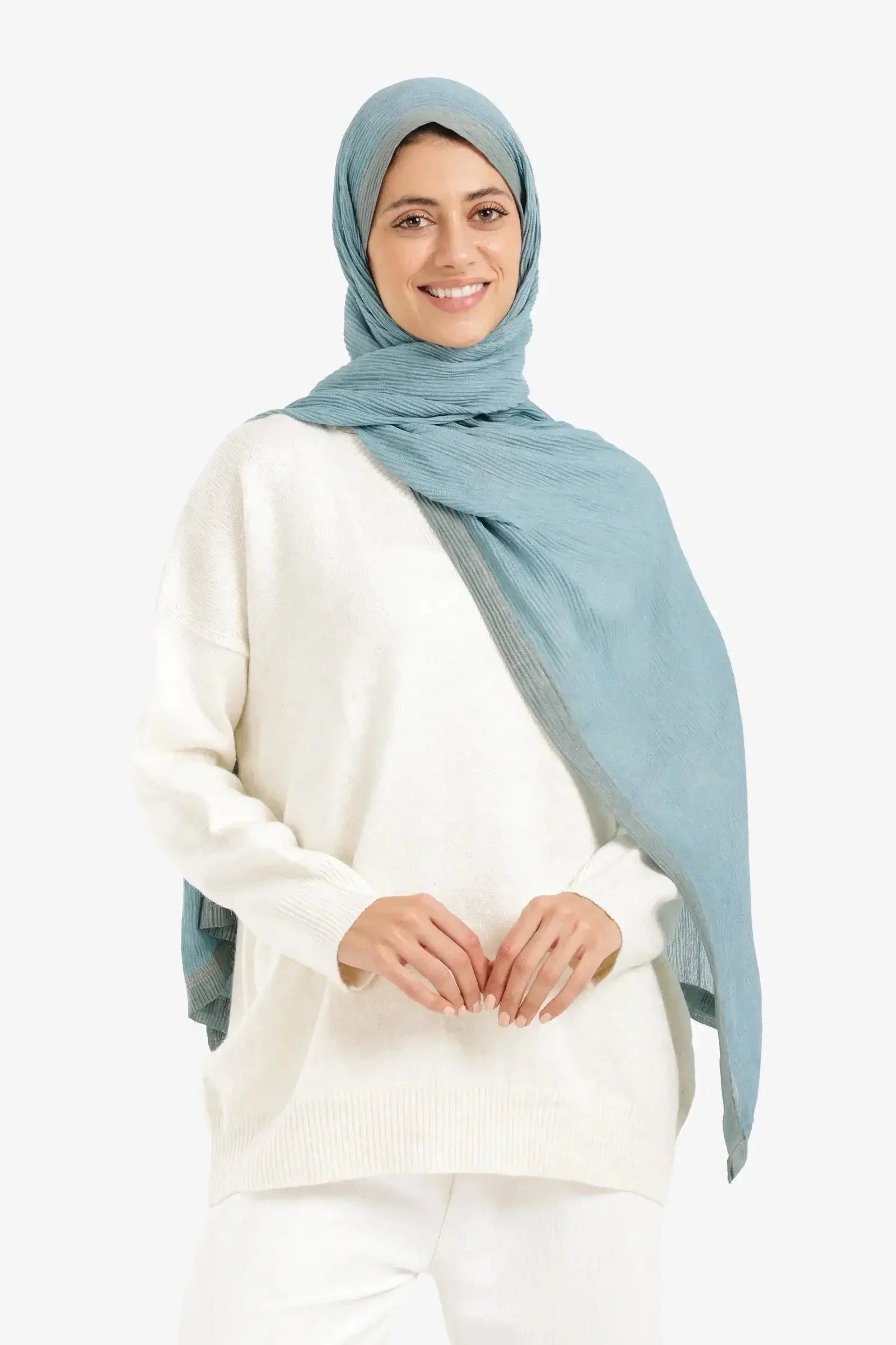 Carina - Plain Bliss Satin Scarf 1