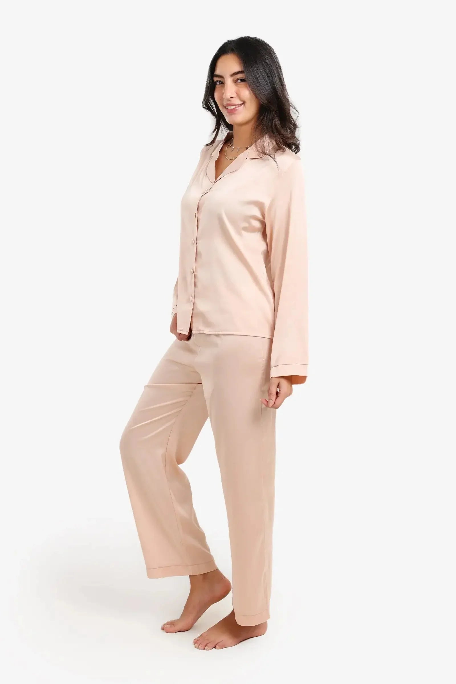Carina - Classic Satin Pyjama Set 3