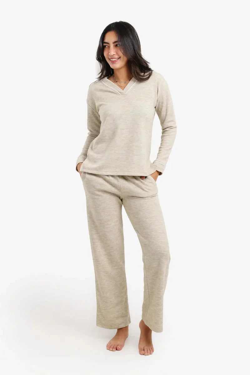 Carina - Self Pattern Pyjama Set 1