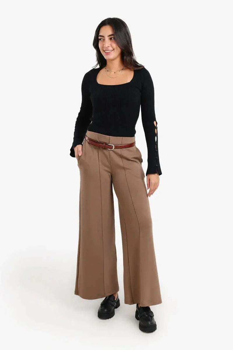 Carina - Square-Neck Ribbed Pullover 9