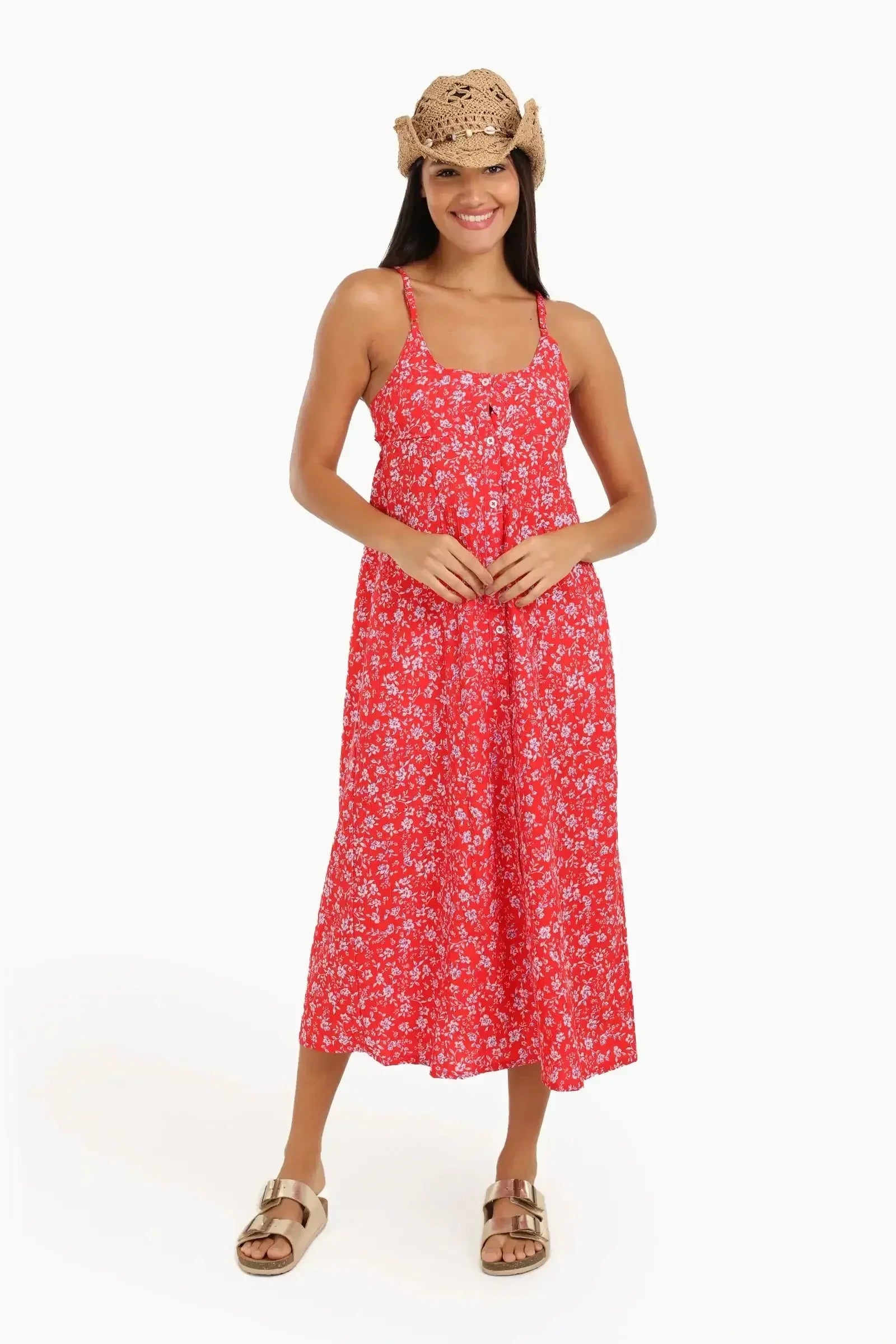 Carina - Floral Midi Dress 1