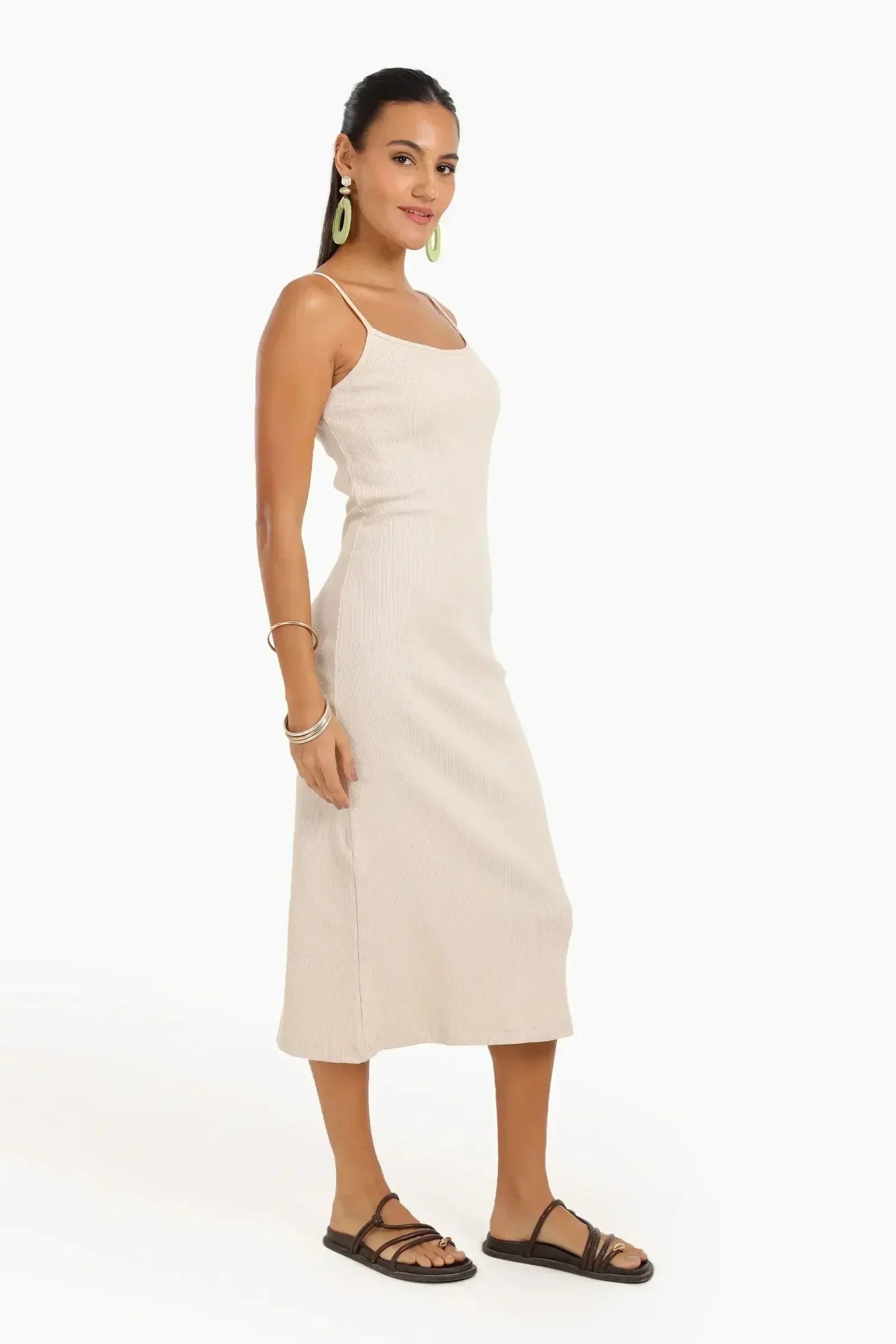 Carina - Ribbed Midi Dress 10