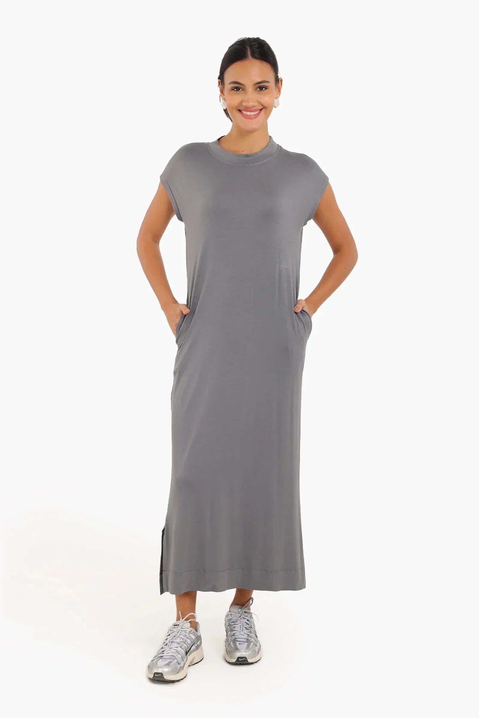 Carina - Casual Solid Pattern Dress 5