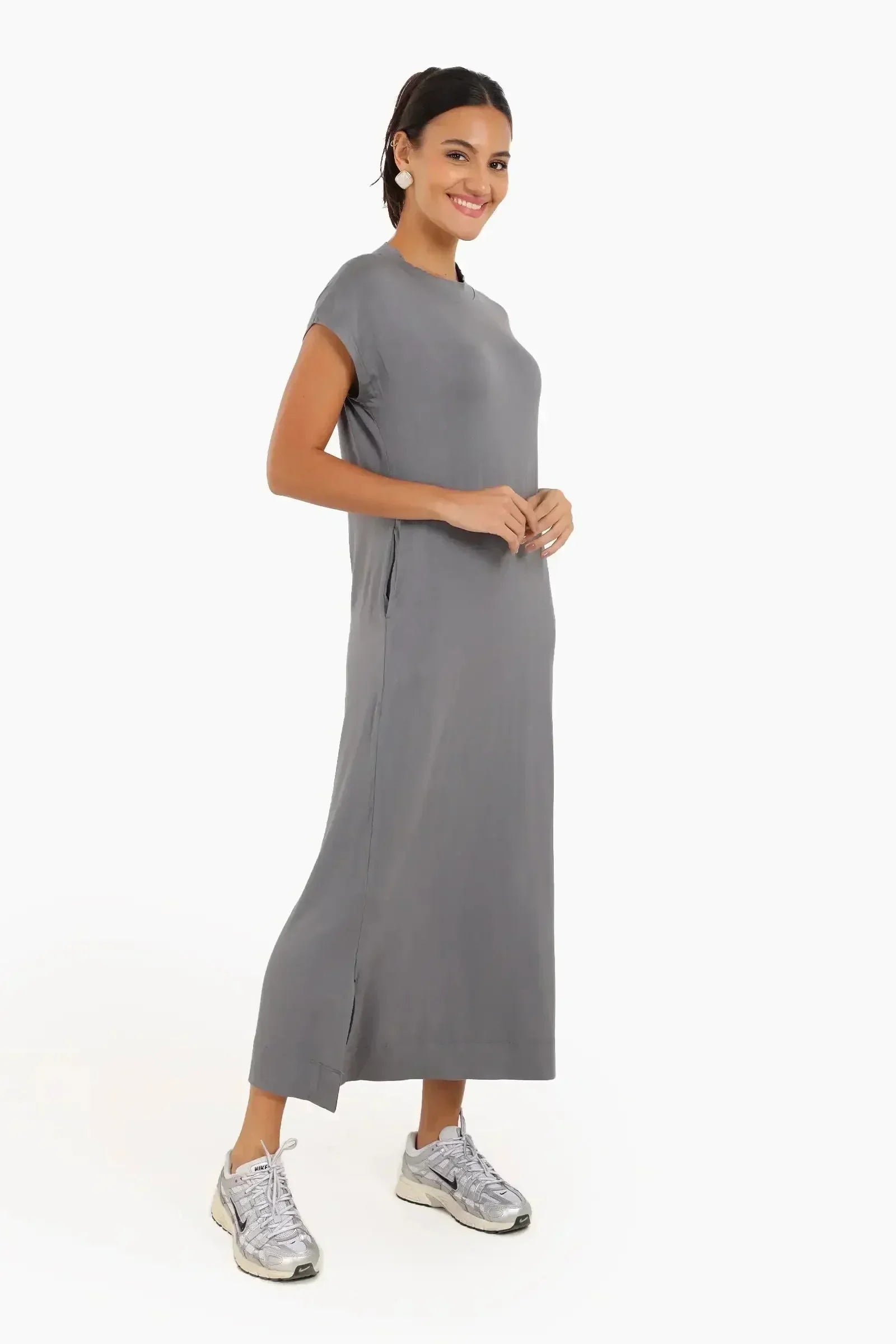 Carina - Casual Solid Pattern Dress 13