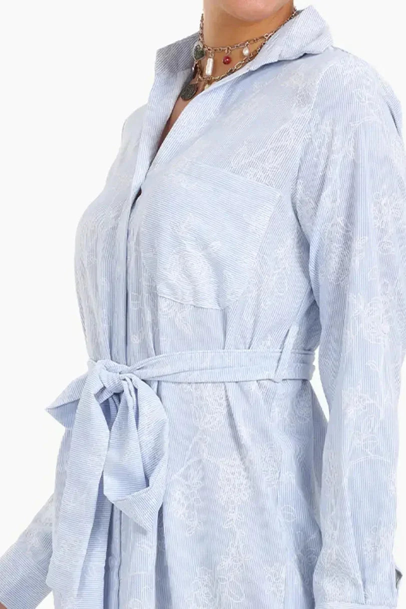 Carina - Printed Midi Shirt Dress 12