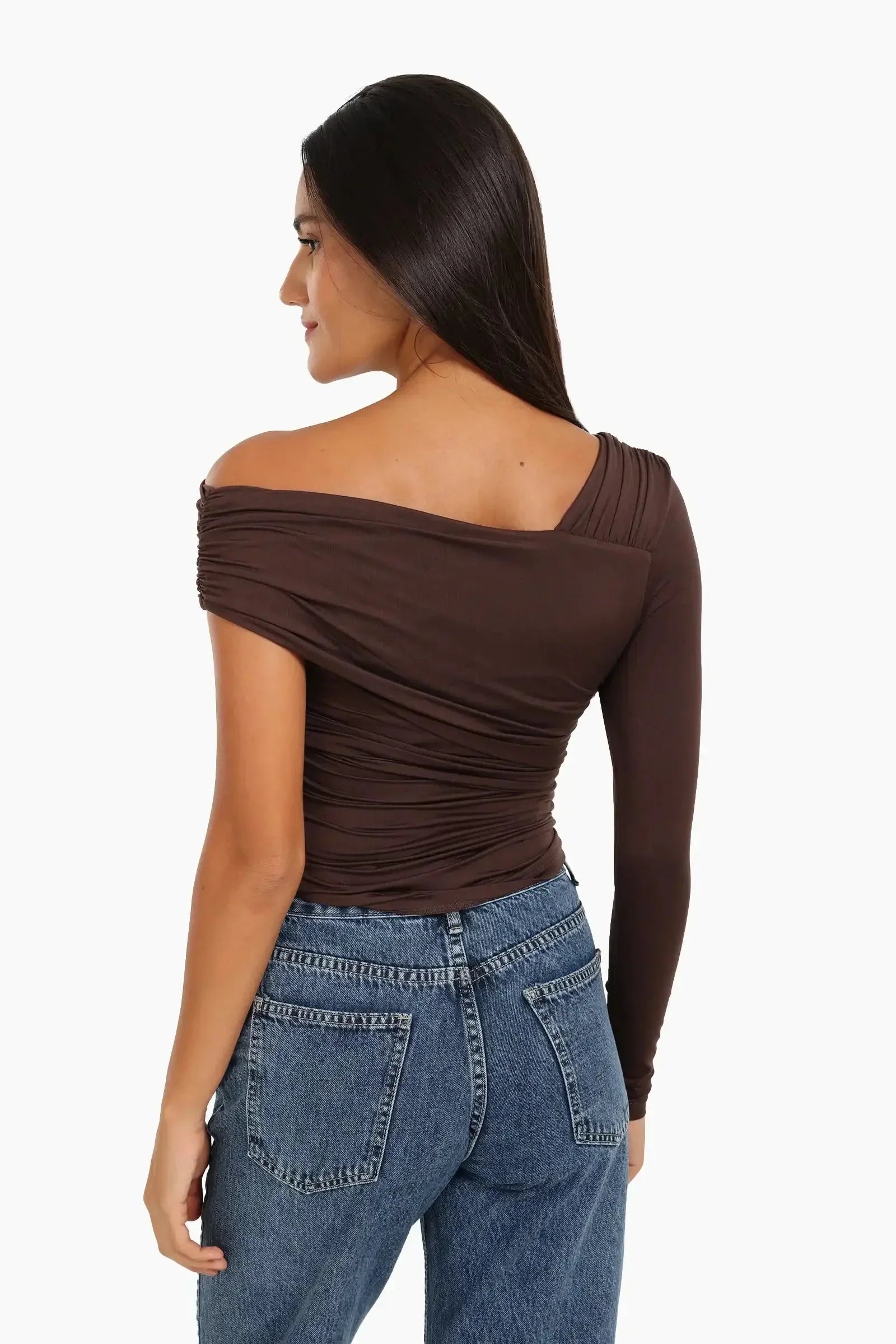 Carina - Rushed Off Shoulder Top 3