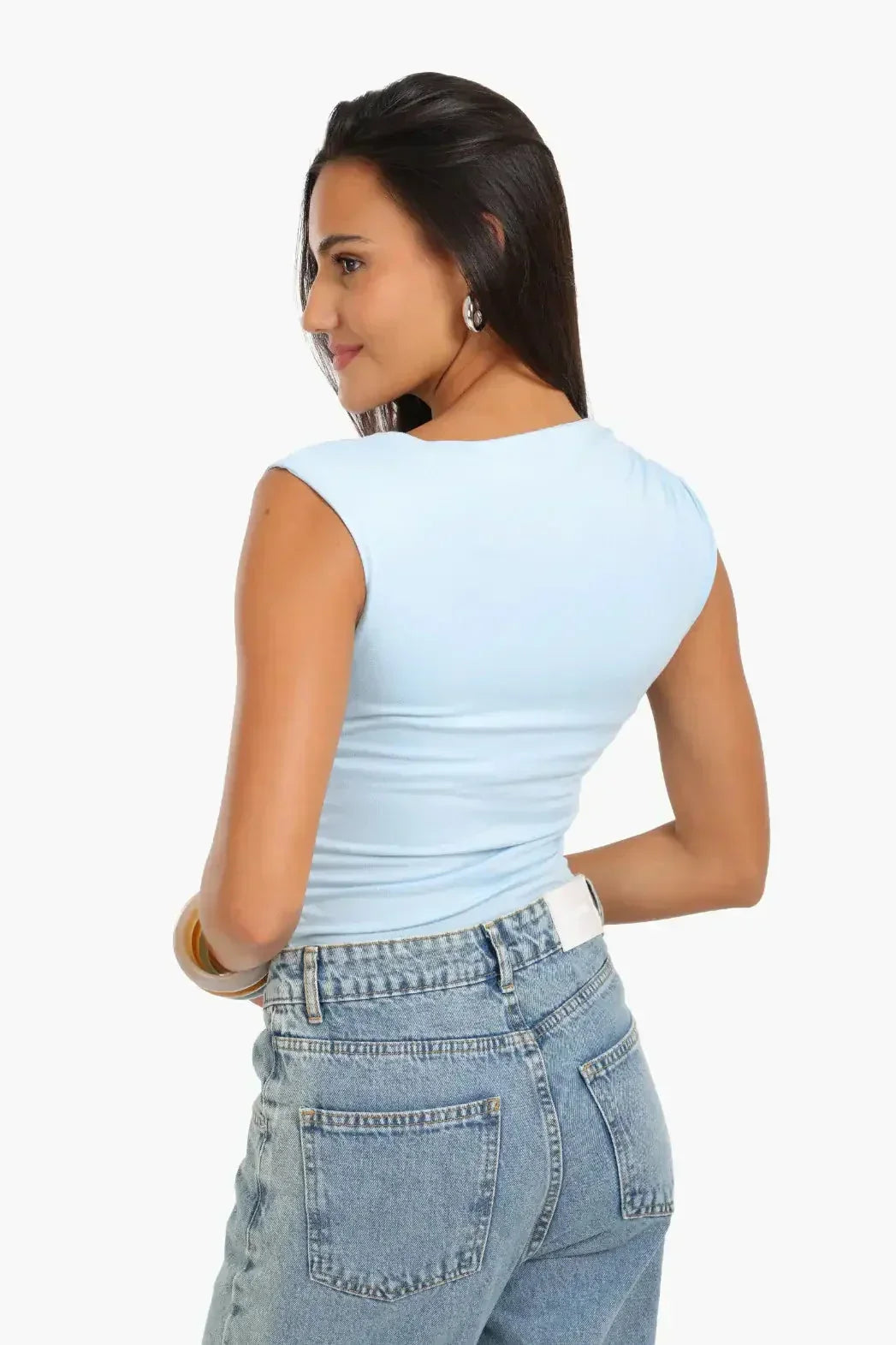 Carina - Ruched Side Sleeveless Top 15