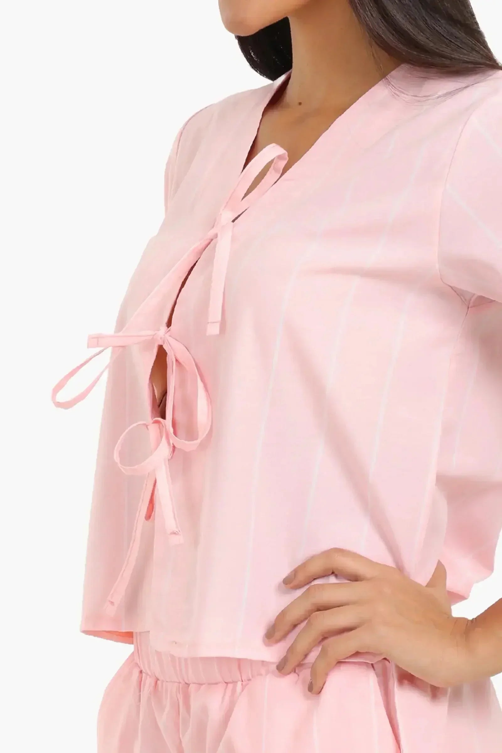 Carina - Peach Blossom Pyjama Set 3