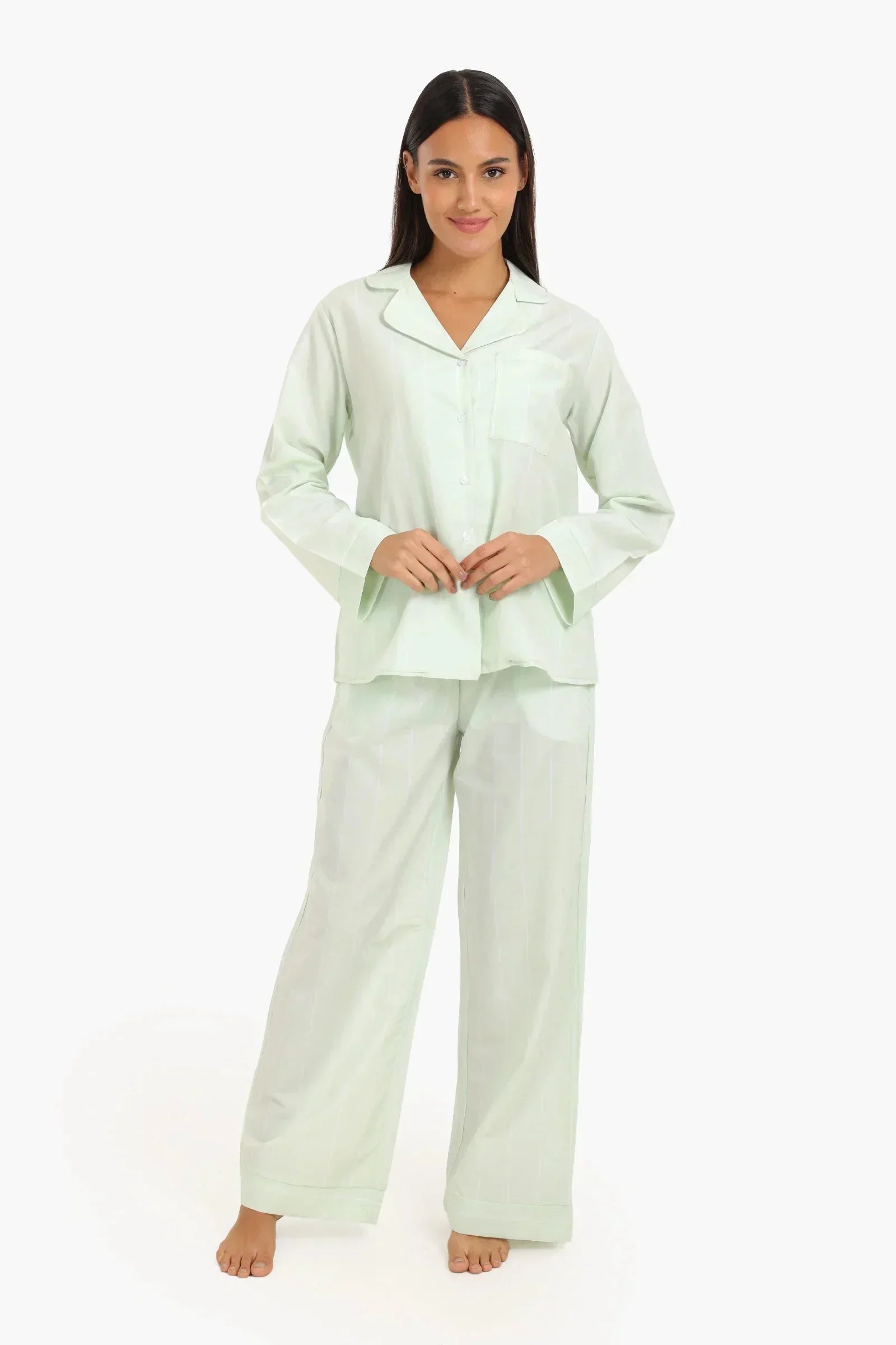 Carina - Striped Classic Pyjama Set 1