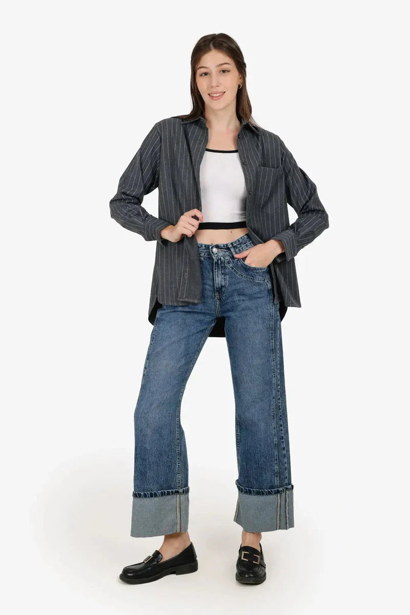 Carina - Regular Fit Striped Shirt 6